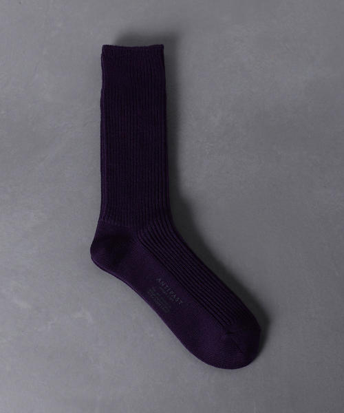 ANTIPAST(アンティパスト)の「<ANTIPAST(アンティパスト)> RIB SOCKS(ソックス/靴下・メンズ・ブラック/ホワイト/レッド/パープル・FREE)」の4枚目の写真