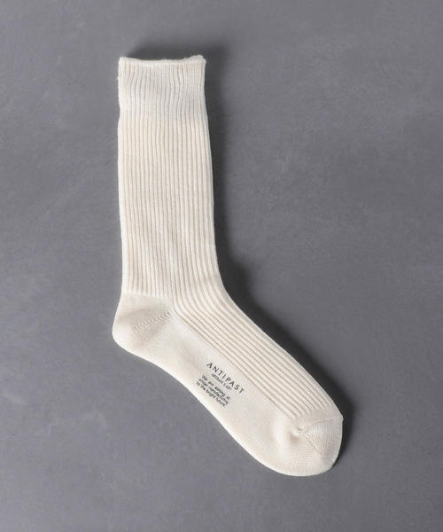 ANTIPAST(アンティパスト)の「<ANTIPAST(アンティパスト)> RIB SOCKS(ソックス/靴下・メンズ・ブラック/ホワイト/レッド/パープル・FREE)」の2枚目の写真