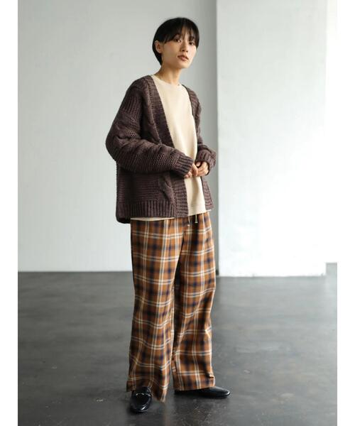 AMERICAN HOLIC(アメリカンホリック)の「ケーブルニットショートカーディガン *(カーディガン/ボレロ・レディース・ブラウン/アイボリー/ベージュ系その他2・FREE)」の16枚目の写真