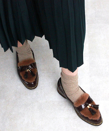 JELLY BEANS | ファーコンビマニッシュシューズ(204-2464)JELLY BEANS(ジェリービーンズ)(ローファー)