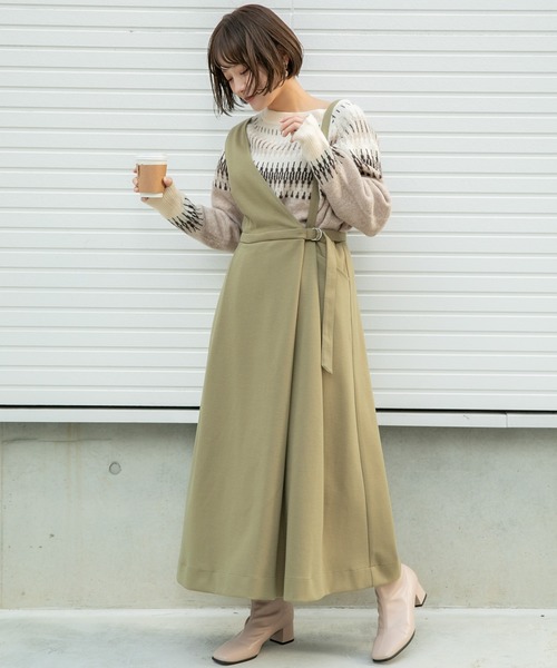 VANNIE U(ヴァニーユー)の「VANNIE U ノルディック柄プニプニット(ニット/セーター・レディース・ベージュ/グレー・FREE)」の10枚目の写真