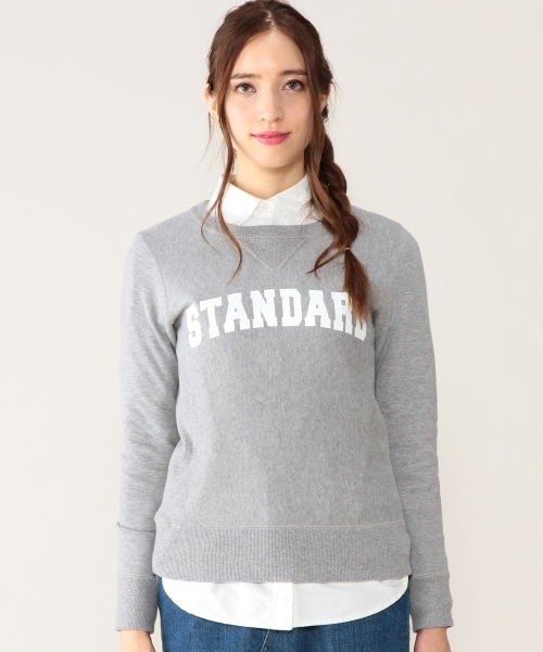 green label relaxing（グリーンレーベルリラクシング）の「STD GLR LOGO スウェット ◆（スウェット・レディース・グレー/ネイビー・36/38/40）」の5枚目の写真