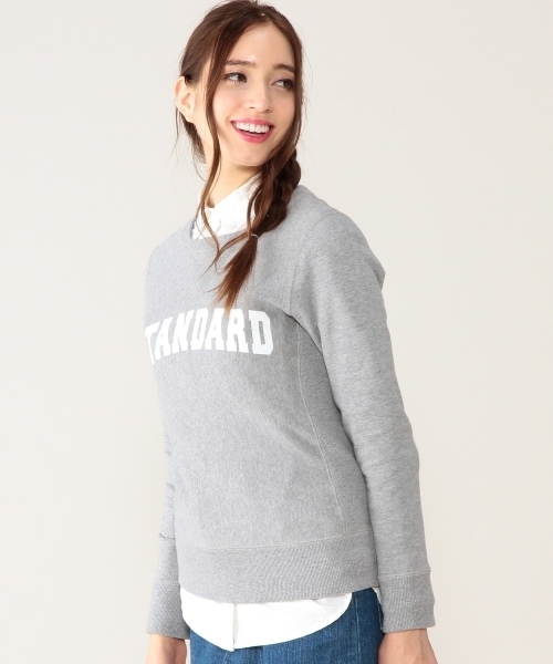 green label relaxing（グリーンレーベルリラクシング）の「STD GLR LOGO スウェット ◆（スウェット・レディース・グレー/ネイビー・36/38/40）」の14枚目の写真