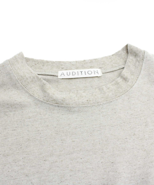 Audition(オーディション)の「M1344 リネンタックスリーブTシャツ(Tシャツ/カットソー・レディース・ナチュラル/ホワイト/ブラック・MEDIUM)」の9枚目の写真
