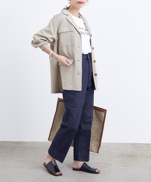 ADAM ET ROPE'(アダムエロペ)の「レザースリットスライダーサンダル(サンダル・レディース・ブラック/ベージュ/レッド・36/37/38)」の13枚目の写真