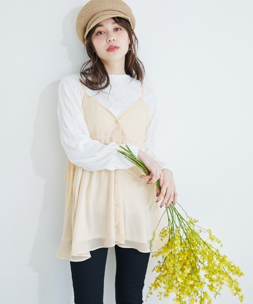 Heather(ヘザー)の「クリンクルリブカットプルオーバー 883715(Tシャツ/カットソー・レディース・ブラック/ベージュ/アイボリー・FREE)」の6枚目の写真
