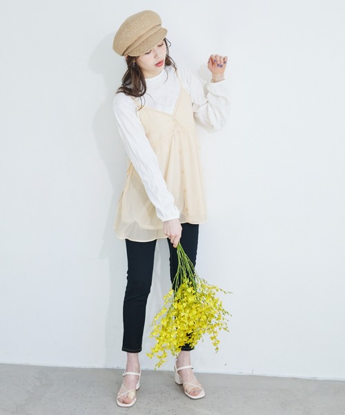 Heather(ヘザー)の「クリンクルリブカットプルオーバー 883715(Tシャツ/カットソー・レディース・ブラック/ベージュ/アイボリー・FREE)」の22枚目の写真