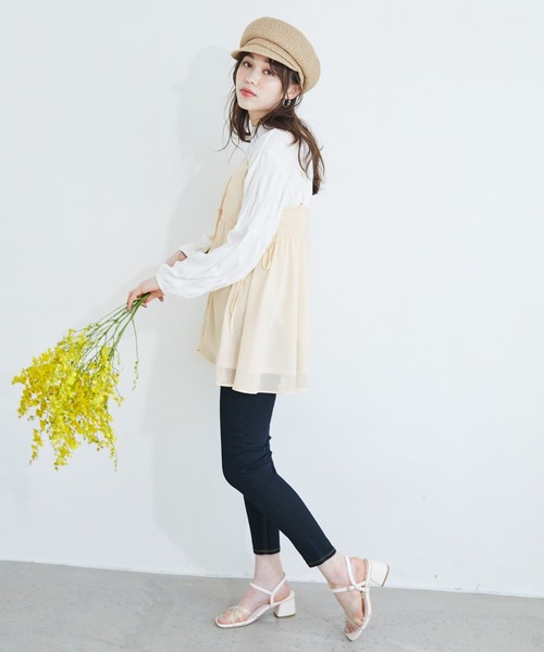 Heather(ヘザー)の「クリンクルリブカットプルオーバー 883715(Tシャツ/カットソー・レディース・ブラック/ベージュ/アイボリー・FREE)」の9枚目の写真