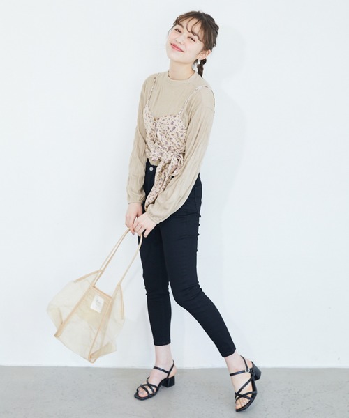 Heather(ヘザー)の「クリンクルリブカットプルオーバー 883715(Tシャツ/カットソー・レディース・ブラック/ベージュ/アイボリー・FREE)」の18枚目の写真