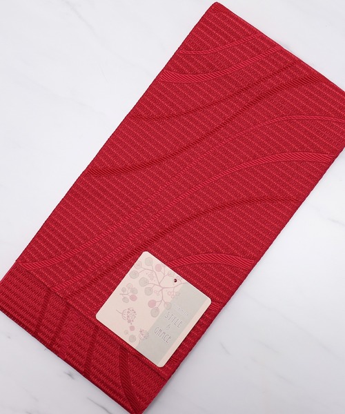 ゆかた館グレース（ユカタカングレース）の「平帯（和装小物・レディース・ブラック/パープル/ネイビー/グレー/レッド/サックスブルー/イエロー/ブルー/グリーン/クリーム/マスタード/ワインレッド/ラベンダー/ブルー系その他/ブルーグリーン/サーモンピンク/チェリーピンク/オフホワイト・FREE）」の17枚目の写真