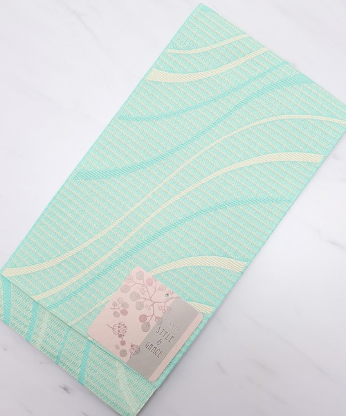 ゆかた館グレース（ユカタカングレース）の「平帯（和装小物・レディース・ブラック/パープル/ネイビー/グレー/レッド/サックスブルー/イエロー/ブルー/グリーン/クリーム/マスタード/ワインレッド/ラベンダー/ブルー系その他/ブルーグリーン/サーモンピンク/チェリーピンク/オフホワイト・FREE）」の8枚目の写真