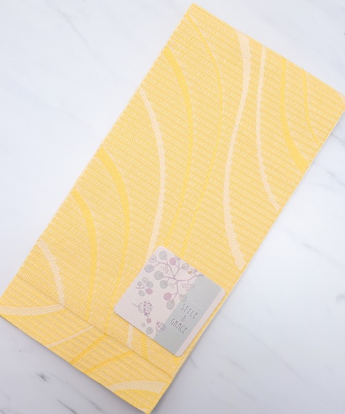 ゆかた館グレース（ユカタカングレース）の「平帯（和装小物・レディース・ブラック/パープル/ネイビー/グレー/レッド/サックスブルー/イエロー/ブルー/グリーン/クリーム/マスタード/ワインレッド/ラベンダー/ブルー系その他/ブルーグリーン/サーモンピンク/チェリーピンク/オフホワイト・FREE）」の13枚目の写真