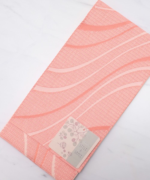 ゆかた館グレース（ユカタカングレース）の「平帯（和装小物・レディース・ブラック/パープル/ネイビー/グレー/レッド/サックスブルー/イエロー/ブルー/グリーン/クリーム/マスタード/ワインレッド/ラベンダー/ブルー系その他/ブルーグリーン/サーモンピンク/チェリーピンク/オフホワイト・FREE）」の15枚目の写真