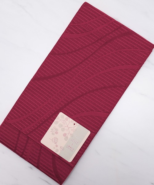 ゆかた館グレース（ユカタカングレース）の「平帯（和装小物・レディース・ブラック/パープル/ネイビー/グレー/レッド/サックスブルー/イエロー/ブルー/グリーン/クリーム/マスタード/ワインレッド/ラベンダー/ブルー系その他/ブルーグリーン/サーモンピンク/チェリーピンク/オフホワイト・FREE）」の16枚目の写真