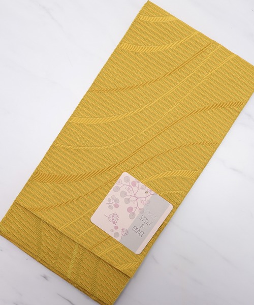 ゆかた館グレース（ユカタカングレース）の「平帯（和装小物・レディース・ブラック/パープル/ネイビー/グレー/レッド/サックスブルー/イエロー/ブルー/グリーン/クリーム/マスタード/ワインレッド/ラベンダー/ブルー系その他/ブルーグリーン/サーモンピンク/チェリーピンク/オフホワイト・FREE）」の14枚目の写真