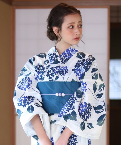 ゆかた館グレース（ユカタカングレース）の「平帯（和装小物・レディース・ブラック/パープル/ネイビー/グレー/レッド/サックスブルー/イエロー/ブルー/グリーン/クリーム/マスタード/ワインレッド/ラベンダー/ブルー系その他/ブルーグリーン/サーモンピンク/チェリーピンク/オフホワイト・FREE）」の22枚目の写真