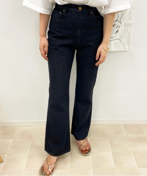 apres jour（アプレジュール）の「レースアップフレアパンツ【ZOZOTOWN限定アイテム】（その他パンツ・レディース・オフホワイト/ダークインディゴブルー/ブラック/モカ・MEDIUM/SMALL/LARGE/X-LARGE）」の10枚目の写真