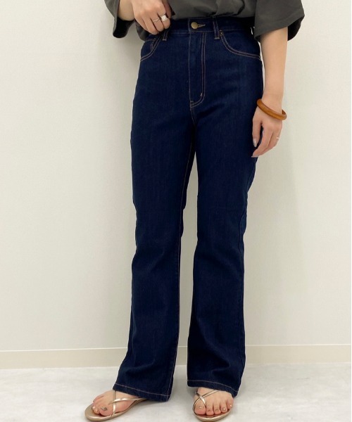 apres jour（アプレジュール）の「レースアップフレアパンツ【ZOZOTOWN限定アイテム】（その他パンツ・レディース・オフホワイト/ダークインディゴブルー/ブラック/モカ・MEDIUM/SMALL/LARGE/X-LARGE）」の21枚目の写真