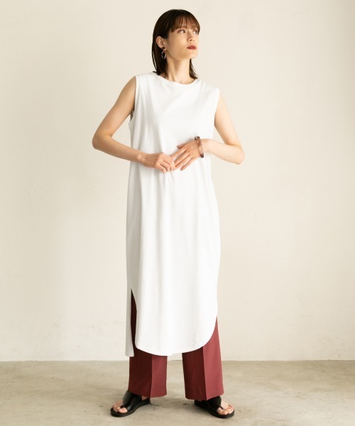 LOWRYS FARM（ローリーズファーム）の「リネンライクパンツ２　888404（その他パンツ・レディース・パープル/グレー/レッド/アイボリー・MEDIUM/LARGE）」の5枚目の写真