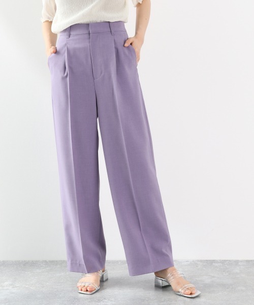 LOWRYS FARM（ローリーズファーム）の「リネンライクパンツ２　888404（その他パンツ・レディース・パープル/グレー/レッド/アイボリー・MEDIUM/LARGE）」の12枚目の写真