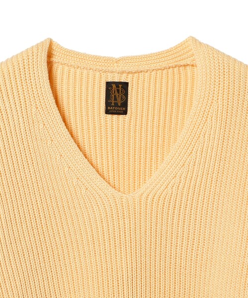 BATONER - 美品✨定価2.4万　バトナー　デミルクスビームス別注　Ｖネックニット　日本製 Demi-Luxe BEAMS（デミルクス ビームス）の「BATONER × Demi
