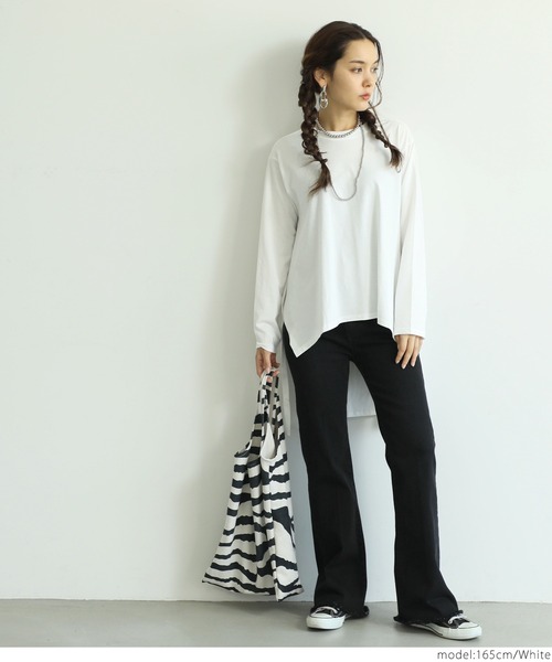 coca（coca）（コカ）の「マルチWAYデザインカットソー（Tシャツ/カットソー・レディース・ホワイト系その他/ブラック・ONE SIZE）」の3枚目の写真