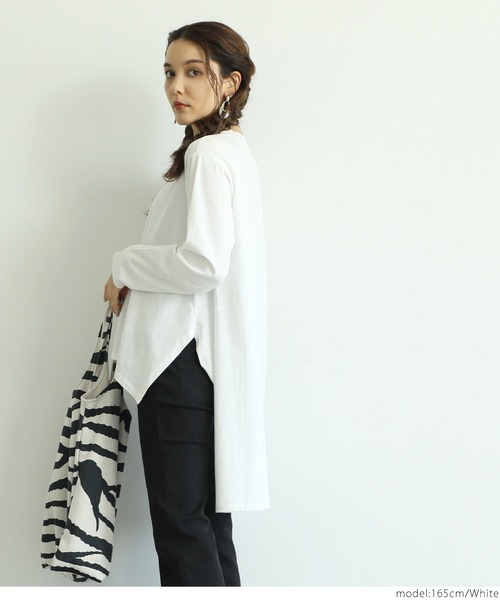 coca（coca）（コカ）の「マルチWAYデザインカットソー（Tシャツ/カットソー・レディース・ホワイト系その他/ブラック・ONE SIZE）」の4枚目の写真