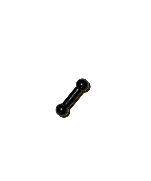 MORPH（モルフ）の「MORPH モルフ  バーベルボディーピアス 8ゲージ 8mm~16mm（ピアス（片耳用）・メンズ・ブラック・10/12/8/14/16）」の3枚目の写真