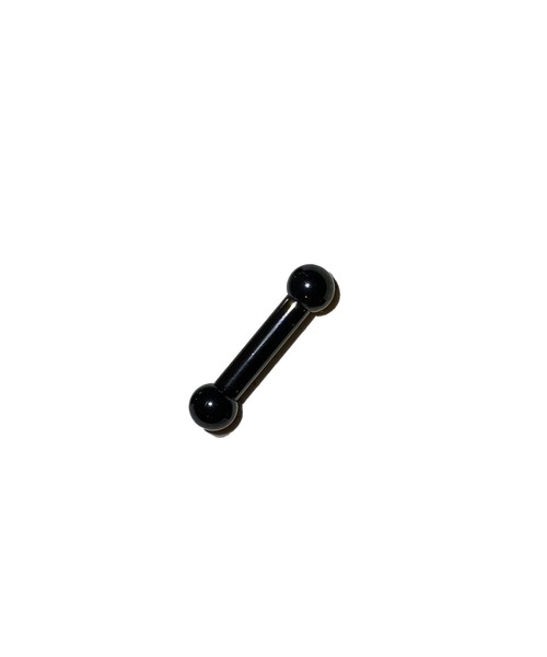 MORPH（モルフ）の「MORPH モルフ  バーベルボディーピアス 8ゲージ 8mm~16mm（ピアス（片耳用）・メンズ・ブラック・10/12/8/14/16）」の4枚目の写真