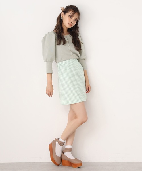 one after another NICE CLAUP（ワンアフターアナザーナイスクラップ）の「前後２Way袖コンシャスニット（ニット/セーター・レディース・アイボリー/ブラウン/ミント/ピンクベージュ・FREE）」の22枚目の写真