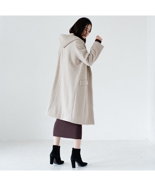 LOUNGEDRESS(ラウンジドレス)の「フーディコート(その他アウター・レディース・ベージュ/ピンクベージュ・FREE)」の9枚目の写真
