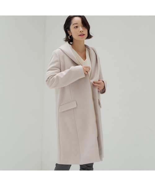 LOUNGEDRESS(ラウンジドレス)の「フーディコート(その他アウター・レディース・ベージュ/ピンクベージュ・FREE)」の16枚目の写真