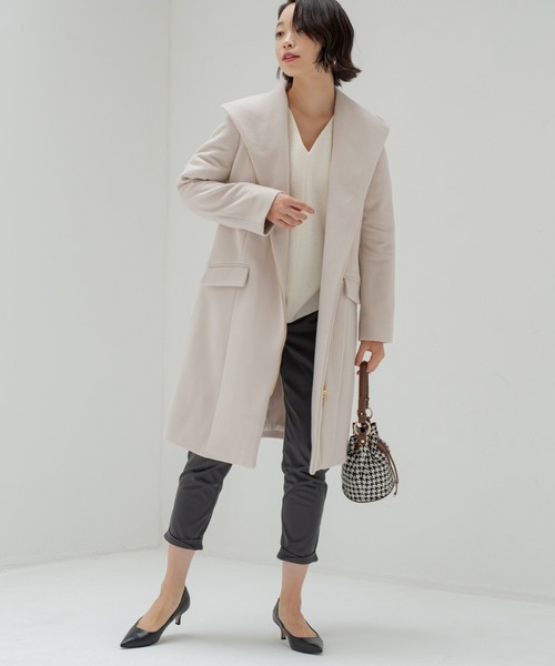 LOUNGEDRESS(ラウンジドレス)の「フーディコート(その他アウター・レディース・ベージュ/ピンクベージュ・FREE)」の21枚目の写真