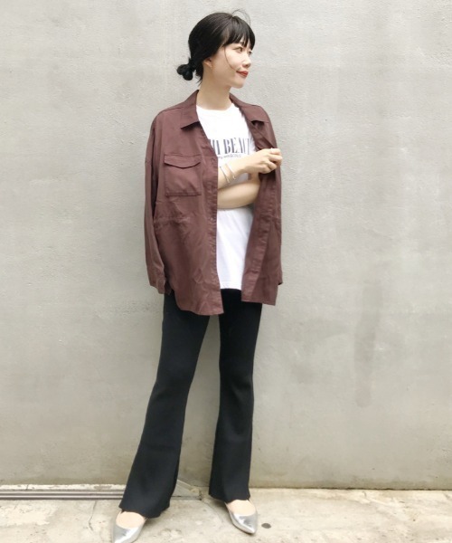 SHENERY(シーナリー)の「リブニットフレアPT(その他パンツ・レディース・ブラウン/ブラック・FREE)」の10枚目の写真