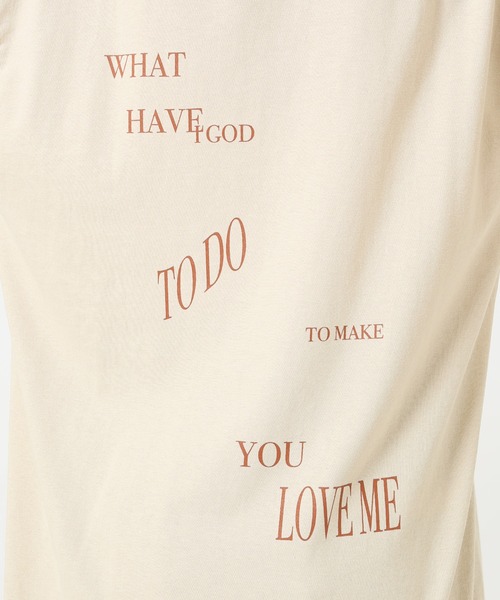 SLOBE IENA(スローブイエナ)の「【 SELENAHELIOS×SLOBE 】GOD TEE【手洗い可能】◆(Tシャツ/カットソー・レディース・ブラック/ベージュ・FREE)」の7枚目の写真