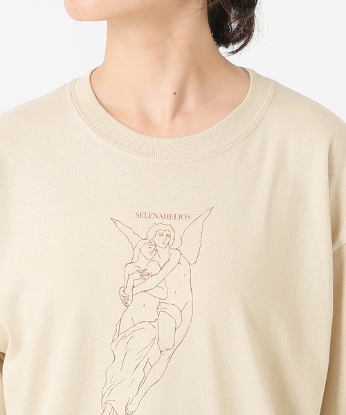SLOBE IENA(スローブイエナ)の「【 SELENAHELIOS×SLOBE 】GOD TEE【手洗い可能】◆(Tシャツ/カットソー・レディース・ブラック/ベージュ・FREE)」の19枚目の写真