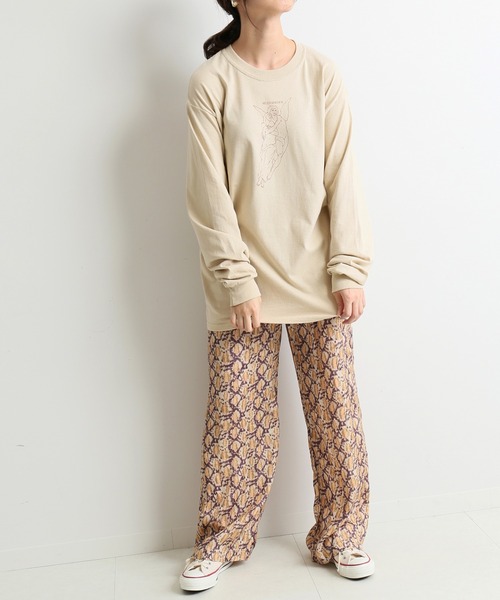 SLOBE IENA(スローブイエナ)の「【 SELENAHELIOS×SLOBE 】GOD TEE【手洗い可能】◆(Tシャツ/カットソー・レディース・ブラック/ベージュ・FREE)」の13枚目の写真