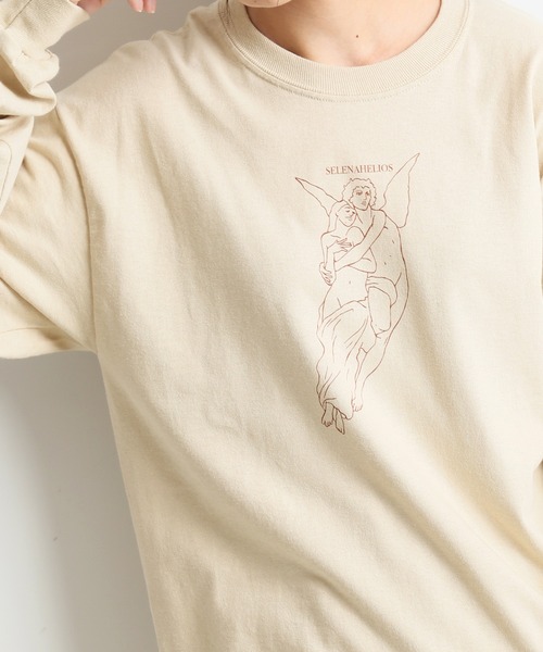 SLOBE IENA(スローブイエナ)の「【 SELENAHELIOS×SLOBE 】GOD TEE【手洗い可能】◆(Tシャツ/カットソー・レディース・ブラック/ベージュ・FREE)」の12枚目の写真
