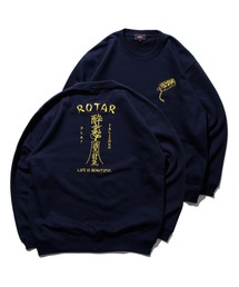 スウェット（ブルー・ネイビー/青色系・バックプリント