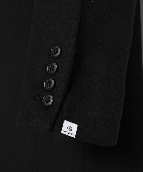 Wool Narrow チェスターコート Chester Coat チェスターコート Vanquish ヴァンキッシュ のファッション ジャケット アウター Chester