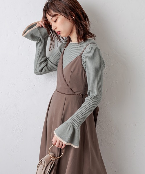 natural couture(ナチュラルクチュール)の「【WEB限定】プチプラフリル袖ニット(ニット/セーター・レディース・ブラック/その他4/その他1/その他2/その他3・FREE)」の10枚目の写真