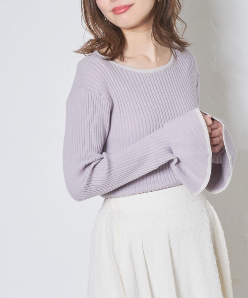 natural couture(ナチュラルクチュール)の「【WEB限定】プチプラフリル袖ニット(ニット/セーター・レディース・ブラック/その他4/その他1/その他2/その他3・FREE)」の18枚目の写真