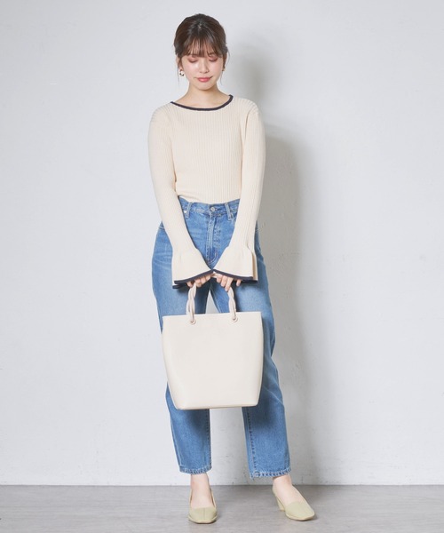 natural couture(ナチュラルクチュール)の「【WEB限定】プチプラフリル袖ニット(ニット/セーター・レディース・ブラック/その他4/その他1/その他2/その他3・FREE)」の17枚目の写真