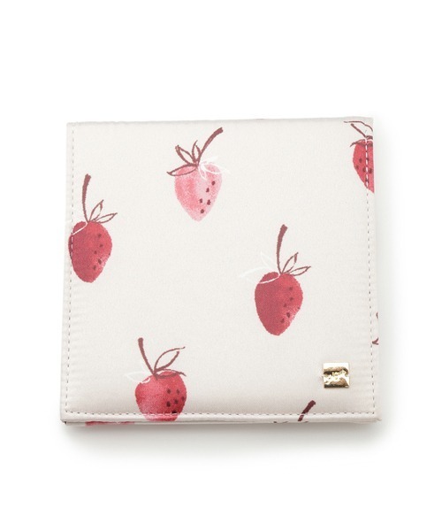 gelato pique(ジェラートピケ)の「ストロベリーミラー(手鏡/メイクミラー・レディース・オフホワイト/ベージュ・FREE)」の2枚目の写真