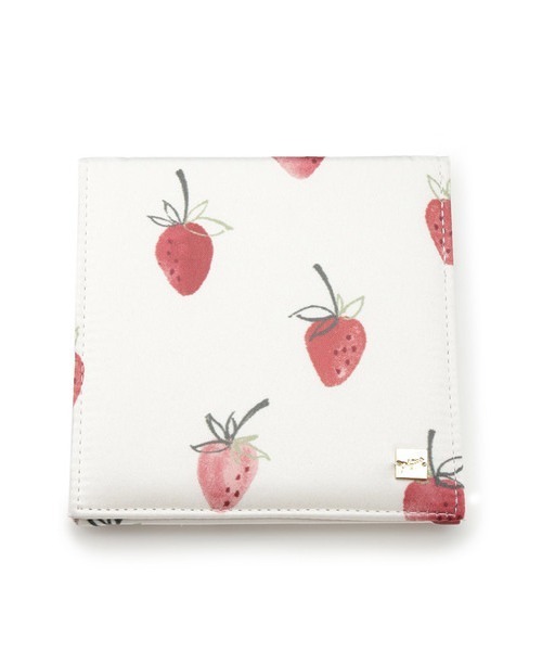 gelato pique(ジェラートピケ)の「ストロベリーミラー(手鏡/メイクミラー・レディース・オフホワイト/ベージュ・FREE)」の1枚目の写真