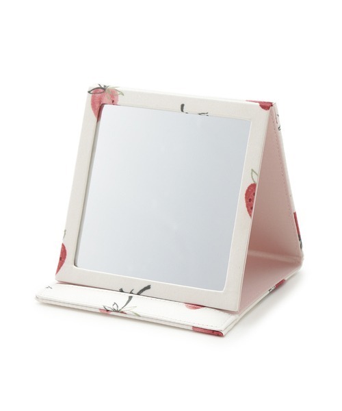 gelato pique(ジェラートピケ)の「ストロベリーミラー(手鏡/メイクミラー・レディース・オフホワイト/ベージュ・FREE)」の9枚目の写真