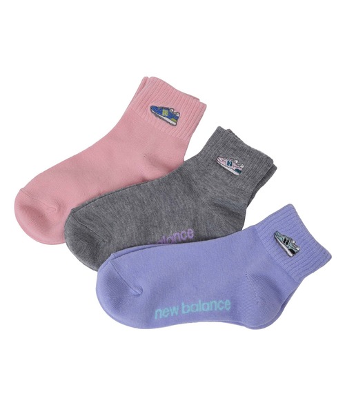 NEW BALANCE（ニューバランス）の「ジュニア3Pソックスガールズ（ソックス/靴下・キッズ・その他/その他1・SMALL/X-SMALL）」の2枚目の写真