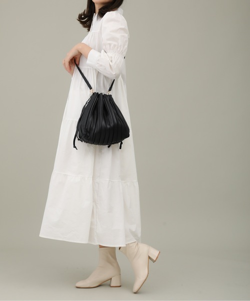 sakishimatokyo（サキシマトーキョー）の「【ZOZO限定】サキシマamp「2wayプリーツバック」（ハンドバッグ・レディース・ベージュ/ブラウン/ブラック/アイボリー・FREE）」の2枚目の写真