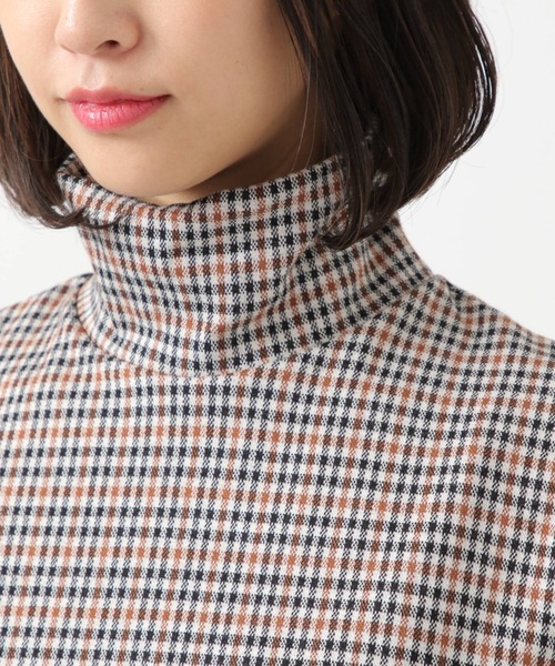 ROCKET x LUNCH（ロケットアンドランチ）の「ROCKET×LUNCH／チェック柄タートル 2928965（Tシャツ/カットソー・レディース・ブラック/ブラウン・SMALL/MEDIUM）」の17枚目の写真