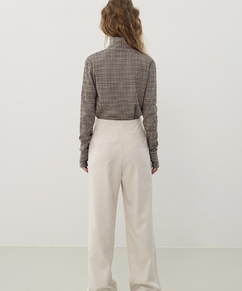 ROCKET x LUNCH（ロケットアンドランチ）の「ROCKET×LUNCH／チェック柄タートル 2928965（Tシャツ/カットソー・レディース・ブラック/ブラウン・SMALL/MEDIUM）」の20枚目の写真